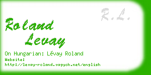 roland levay business card